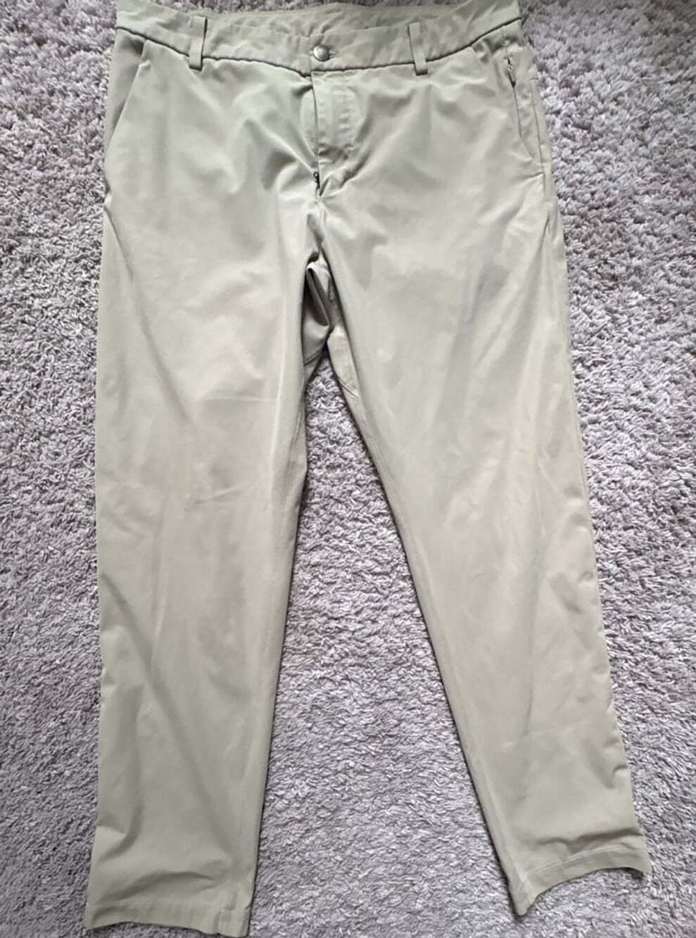 Lululemon Commission Pant Classic Fit Size 34 Beige Khaki Casual Pants
